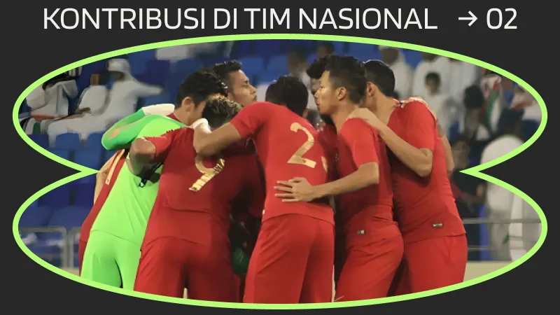 Kontribusi di Tim Nasional Indonesia